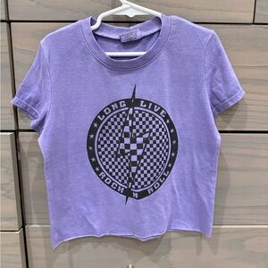 FIREHOUSE Purple and Black Rock N Roll T Shirt  Size Girls XS
